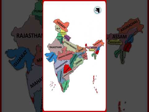 Indian State and Capital Territory / Map  of India / Indian Geography