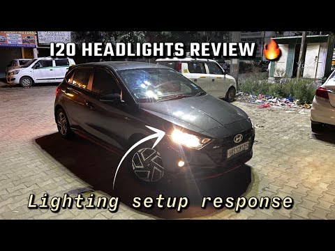 I20 headlight 🔥review / response || how is i20 lighting setup ?🔥