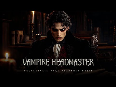 Vampire Headmaster - Dark Melodies of the Night with Somber Piano & Violin | Dark Academia Music