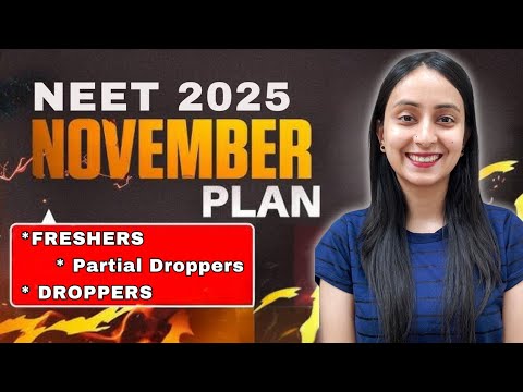 NEET 2025: NOVEMBER Planner | Target 680+🔥 #neet #neet2025 #study