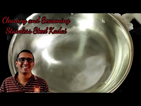 how to season stainless steel pan| Video 136 | how to clean stainless steel pans