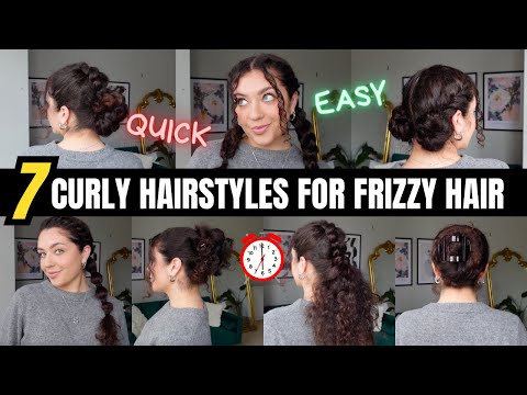 7 Easy Curly Hairstyles for frizzy hair days