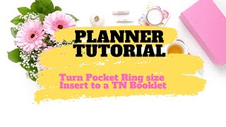 Pocket Ring Insert TN Booklet | Skippyskittle Tutorial