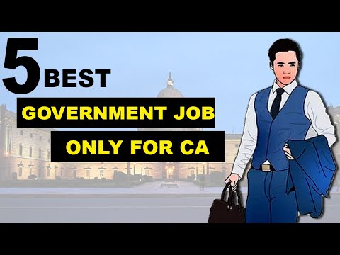 Top 5 Government Job After Becoming a CA | Chartered Accountant | Govt Jobs for Chartered Accountant