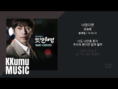 정승환 - 너였다면 (또 오해영 OST) // 가사