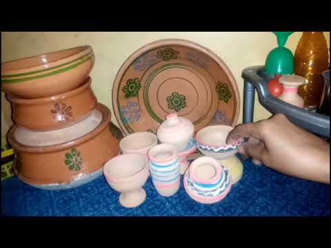 Unboxing Miniature Mud,Clay Kitchen Set By Multi Creation Ideas.Clay Art.Mini full kitchen set