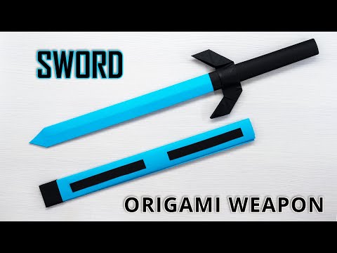 How to Make a PAPER SWORD - Easy Origami Tutorial for a Stunning Paper Sword