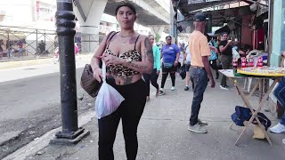 🇩🇴 never seen so many typical women walking around the street like this before dominican republic