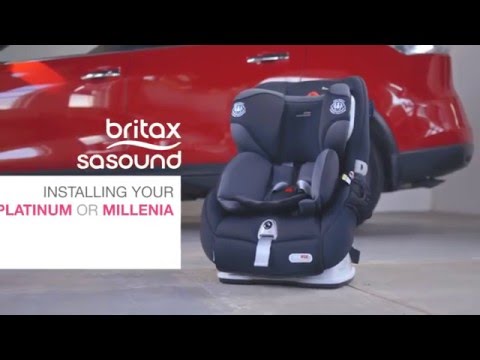 Britax Safe-n-Sound Platinum PRO & Millenia ISOFIX Forward Facing Installation Video