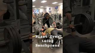 FIRST EVER 3 PLATE BENCH PRESS!!!!!!!!!!!!!!!!!!!!!!  #strengthtraining #2024resolutions #motivation