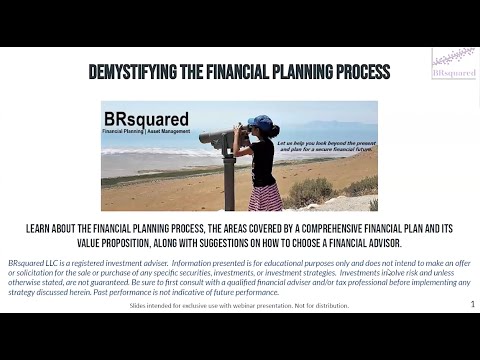 Demystifying the Financial Planning Process.