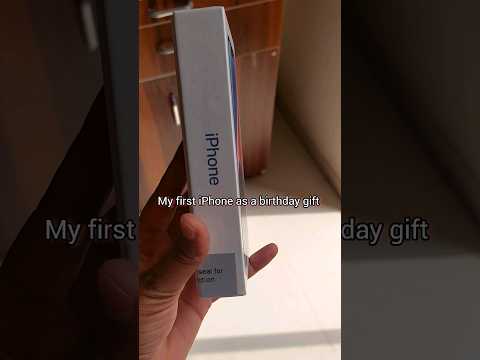 My first iPhone as a birthday gift given by hubby #birthdaygift #iphone #iphone14 #unboxing #viral