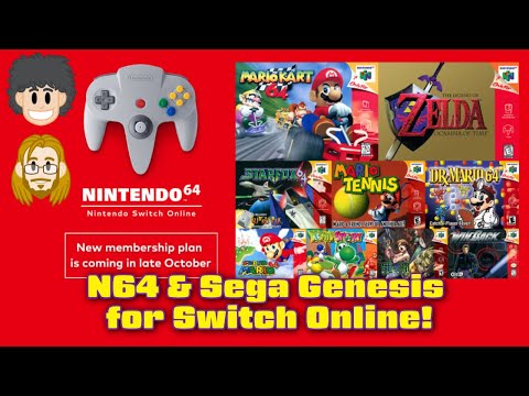 N64 and Sega Genesis Games Coming to Switch Online