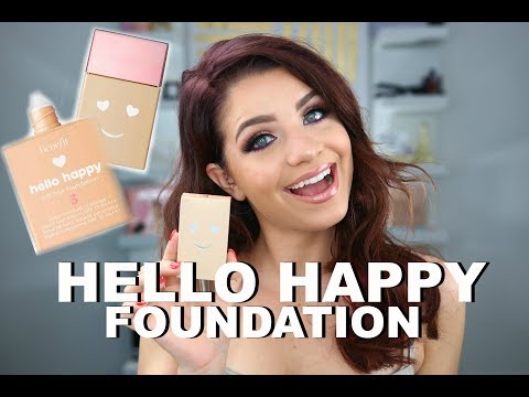 BENEFIT HELLO HAPPY FOUNDATION REVIEW+WEAR TEST | MAKEUPMOLLY