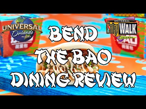 Universal Orlando CityWalk - Bend The Bao Review - 4K