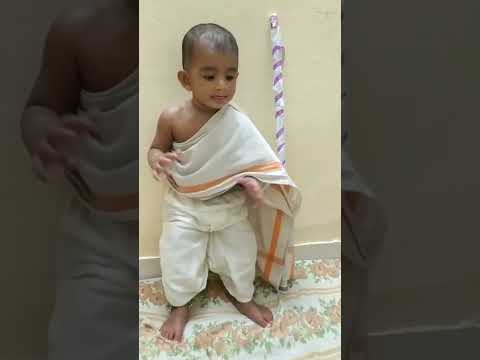 One year old little Gandhi ji #Independence day celebrations started