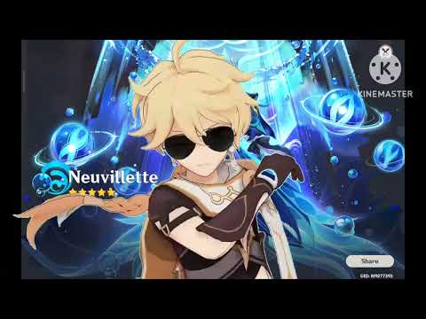 [Genshin impact] Neuvillate banner summon and weapon summon