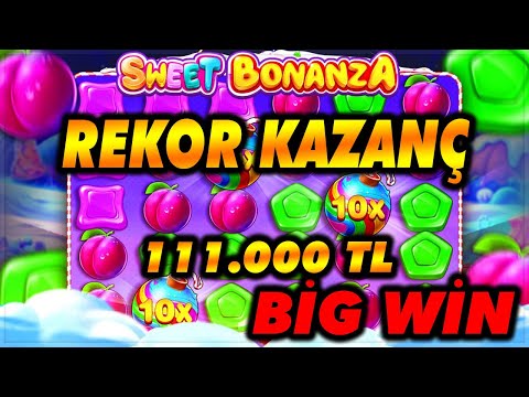 SWEET BONANZA  111.000 TL REKOR KAZANÇ BÜYÜK KAZANÇ BİG WİN  #sweetbonanza #slot #casino