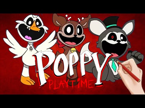 NEW SMILING CRITTERS CHARACTERS+ THEIR NAME| FANMADE | POPPY PLAYTIME CHAPTER 3[COLORING]