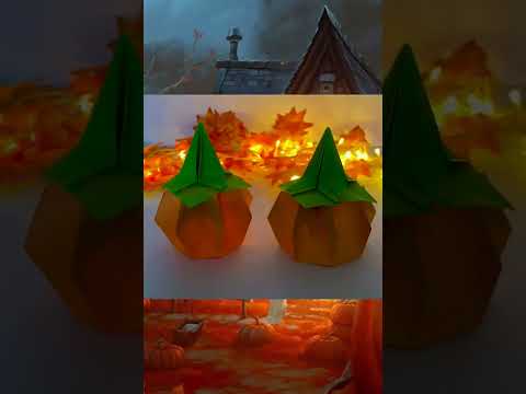 Halloween Decoration Idea 2022 \ Halloween Paper Crafts  | Pumpkin Lantern #shorts