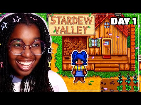 I Played STARDEW VALLEY FOR THE FIRST TIME *super cozy*