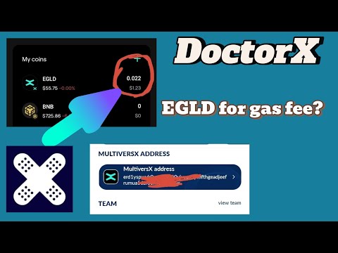 DoctorX token withdrawal: How to purchase $egld gass fee for withdrawal