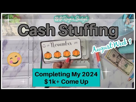 FIRST CASH STUFFING OF AUGUST | WEEK 1 | LAST  YEAR LONG CHALLENGE COMPLETE 🥳