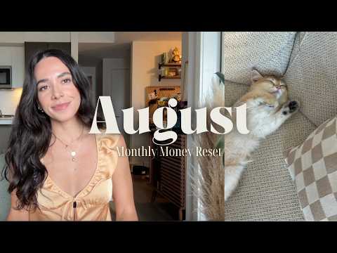 August Money Reset 💸 july budget recap, what I bought this month, august budget