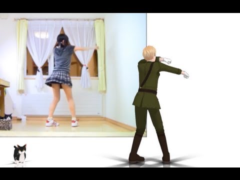 "Girls" Dance with HETARIA (Girl's mocap) [MMD 踊ってみた][ひま & ヘタリア]