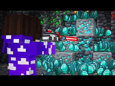 FIZ UMA PISTOLA LASER QUE MINERA NO MINECRAFT - Minecraft Odisseia