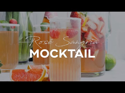 Rosé Sangria Mocktail recipe (refreshing Cinco de Mayo mocktail)