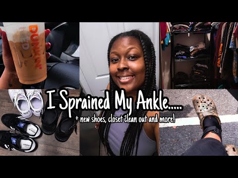 Productive Vlog: Closet Organization, new job, cleaning and.... I sprained my ankle