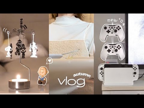 vlog𓅯Autumn style self-cooking｜NEW controller and software🎮｜snoopy items🐶