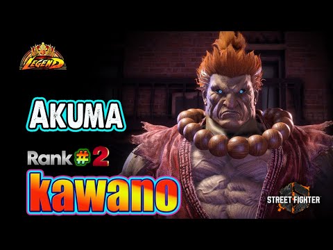 SF6 🔥 Kawano (#2AKUMA) Big Punish Hitter & Great Gameplay !🔥Best Ranked Match🔥Sf6 DLC Replays🔥