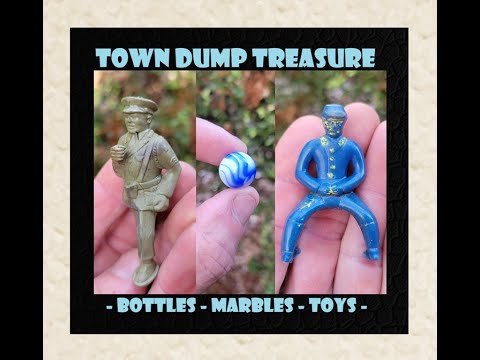 Town Dump Archaeology - Digging Vintage Marbles & Toys - Antiques - Bottle Digging - Christmas 2024