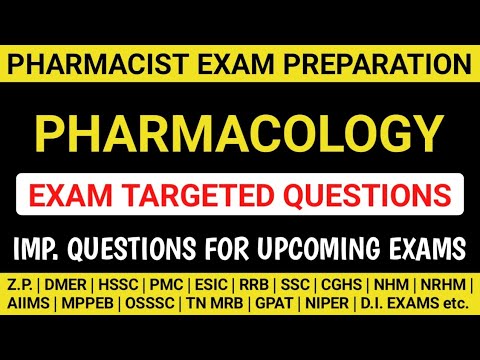 Z.P. Pharmacist exam preparation | AIIMS Pharmacist exam preparation | HSSC | OSSSC | RSMSSB exams