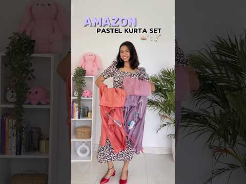 Amazon Kurta set haul 🪷✨#youtubeshorts #shorts #amazonfinds #amazonhaul #amazon #kurtaset #haul