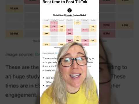 Best Time to Post on #tiktok #shorts