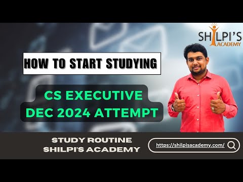 CS EXECUTIVE - DEC 2024| Clear in 1st attempt| Study plan December 2024