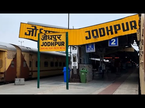 Jodhpur Junction railway station Rajasthan, Indian Railways Video in 4k ultra HD