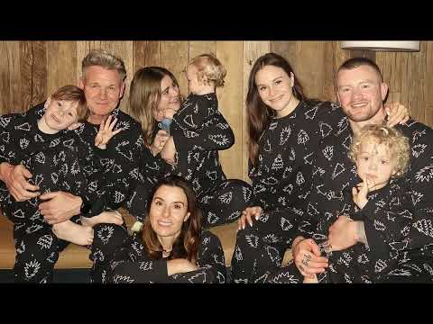 Gordon Ramsay wears matching Christmas pyjamas with wife Tana and their children as he shares adorab