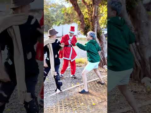 * happy santa claus [Nam Phương] #namphuong #shorts #funny #comedy #action