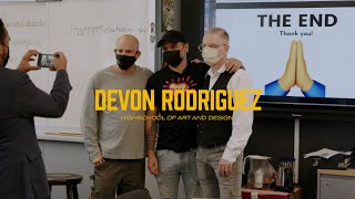 Devon Rodriguez shares his artistic journey with the High School of Art & Design