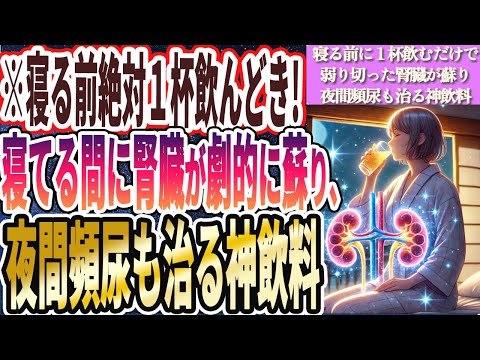 【超有益】「寝る前１杯飲むだけで、寝ているだけで弱り切った腎臓が劇的に蘇り、夜間頻尿が治って朝までぐっすり眠れる神飲料」を世界一わかりやすく要約してみた【本要約】