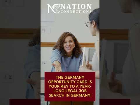 New and Easy Way to Enter Germany Opportunity Card @NCVisas#germanyopportunitycard #workingermany