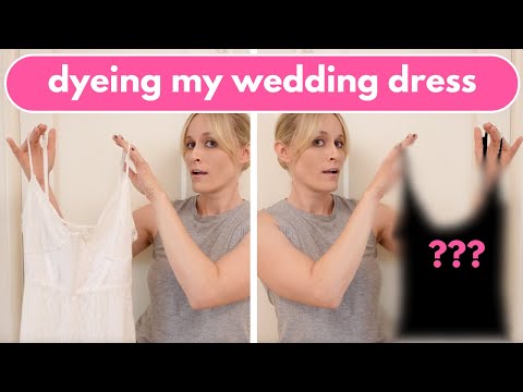 How to Dye a Wedding Dress...at Home