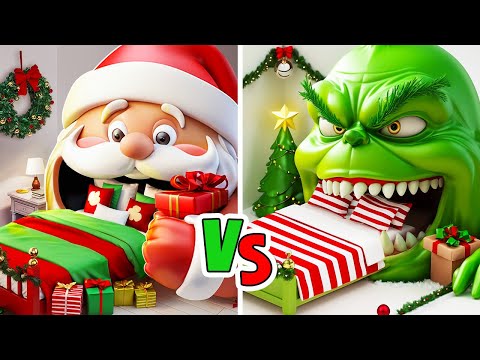 🎅 Santa vs Grinch! Save Christmas with Cheap DIY Gift Ideas 🎁