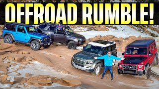 Wrangler vs. G-Class vs. Defender vs. 4Runner vs. Razor Rocks!