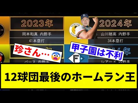 【これや！】12球団最後のホームラン王【プロ野球反応集】【2chスレ】【なんG】