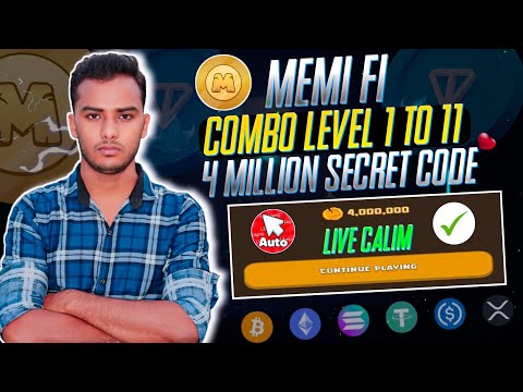 👉Memefi Secret code Combo | Memefi 4M Combo Claim instant | Memefi Secret Code । All Level Completed